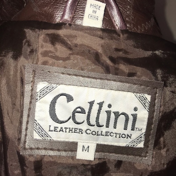 “HP”Vintage CELLINI MEN’s  LEATHER JACKET - Picture 7 of 9